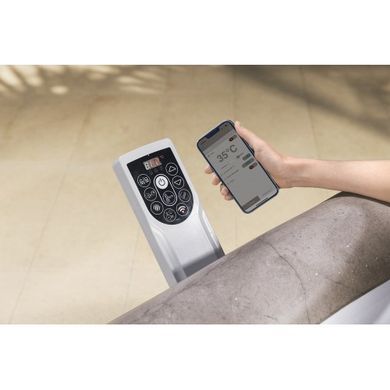 Джакузи надувной Bestway 6001K LAY-Z-SPA Rome AirJet с программным управлением, на 6 человек, 180 x 180 x 71 см, под мрамор (коричневый) | , Bestway