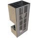 Камін Kratki FLOKI BOX правий 8 kW &Oslash; 160 в обудові з керамограніту FOKOS RENA