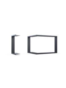 Боковая рамка для воздушной каминной топки Defro Home INTRA ME BL/BP M50 глубокая
