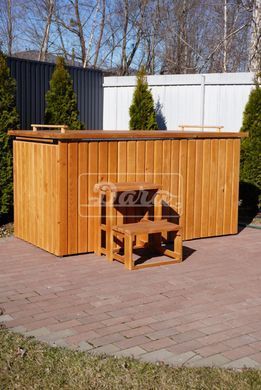 Купіль для купання, паріння та охолодження SteelSpa 140*200 см, зовнішнє + внутрішнє оздоблення