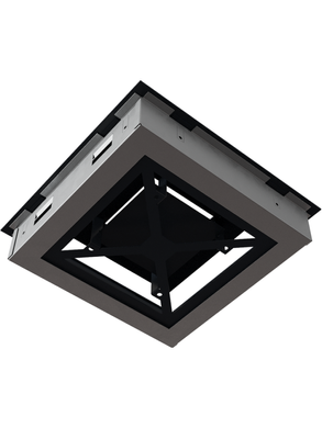 Вентиляційна решітка Kratki 22x22 см WIND графітова