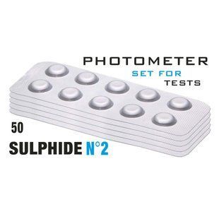 табл. Sulphide 2 (сульфид 0.04-0.50 мг/л) 50 таб/уп. (10таб/шт) Photometer/Comporator