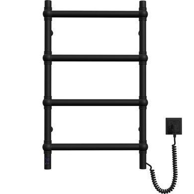 Рушникосушка нержавіюча електрична Navin Retro 500х800 Sensor чорний муар, правостороння