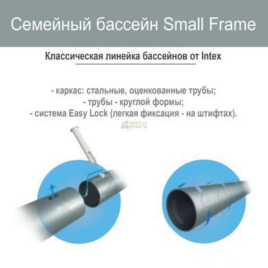 Каркасний басейн Rectangular Frame Pool (260x160x65 см)