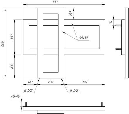 Сушка для рушників Cabri 70x60 см
