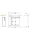 Каминокомплект AFLAMO JOLO Черный + 3D 60x60