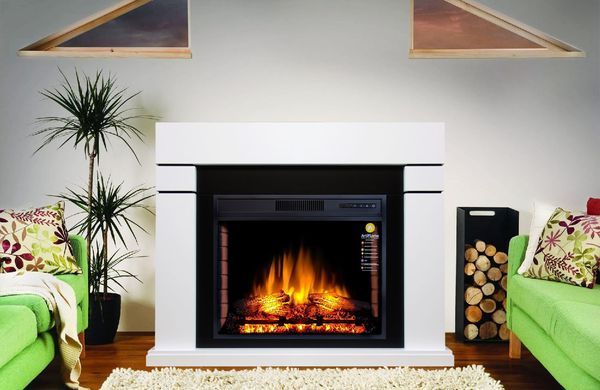 Камінокомплект ArtiFlame LINDOS AF28S БІЛИЙ Б'ЯНКО (З ЗВУКОМ)