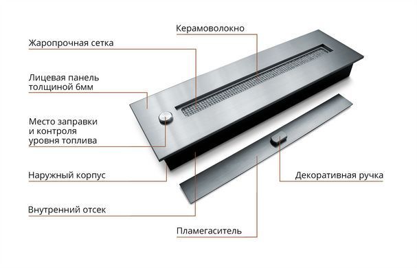 Механический биокамин Алаид Style 700 GlossFire