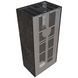 Камин Kratki FLOKI BOX левый 8 kW &Oslash; 160 в корпусе с керамогранита NATURALI NERO GRECO