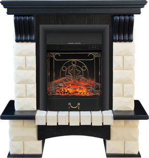 Каминокомплект Taurus Tango Premium STD венге костер Majestic black