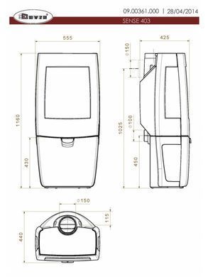 Чавунна піч Dovre SENSE 403