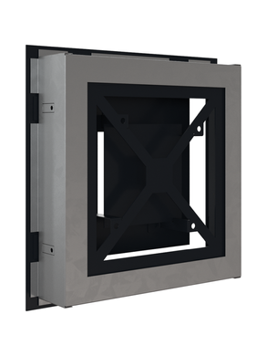 Вентиляційна решітка Kratki 22x22 см WIND чорна