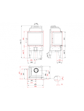 Камінна топка BeF THERM 6 CP PASSIVE