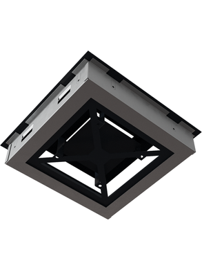 Вентиляційна решітка Kratki 22x22 см WIND чорна