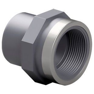 Адаптер-втулка ПВХ Effast RGRAFR025D з металевим кільцем, d25x1"