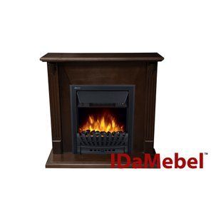 Каминокомплект IDaMebel Carolina орех Electrolux EFP/P-1020 (вырез под плинтус 90x25)