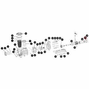 Крышка вентилятора для насоса Aquaviva SLP300-400, (B17010056 №47)