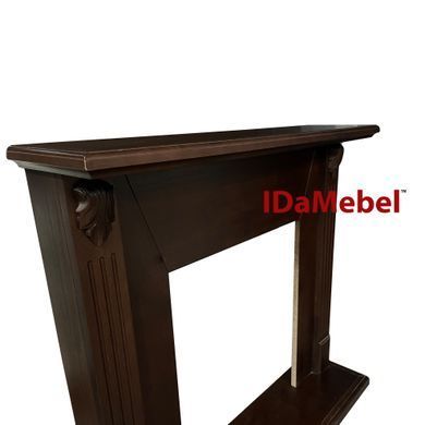 Камінокомплект IDaMebel Carolina горіх Electrolux EFP/P-1020 (виріз під плінтус 90x25)