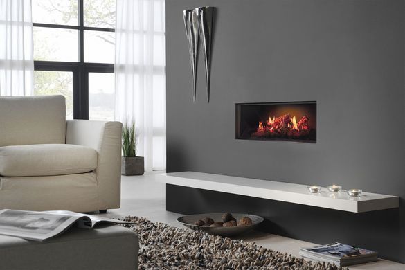 Электрокамин Dimplex Opti-V Single PGF-10 с 5D эффектом пламени, звуком и дровами