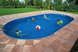 Комплект бассейна Azuro 404 DL, цвет Wood, 5.5 х 3.7 x 1.2м (каркас 404 DL пленка Mosaic, комплект песочного фильтра, комплект скиммера, без лестницы)