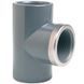 Тройник ПВХ Effast RGRTIR040E 90&deg; c металлическим кольцом d40x1-1/4"