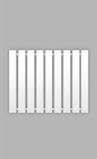 Полотенцесушитель Genesis-Aqua Batteria 80x60 см белый