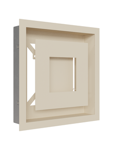 Вентиляционная решетка Kratki 22x22 см WIND кремовая