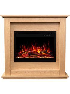 Каминокомплект AFLAMO SUND Дуб + 3D 60x60