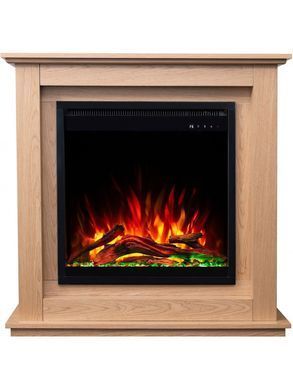 Каминокомплект AFLAMO SUND Дуб + 3D 60x60