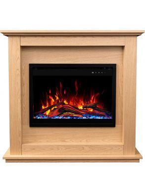 Каминокомплект AFLAMO SUND Дуб + 3D 60x60