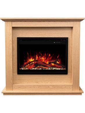 Каминокомплект AFLAMO SUND Дуб + 3D 60x60