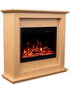 Каминокомплект AFLAMO SUND Дуб + 3D 60x60