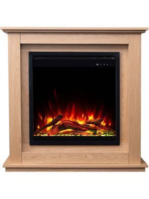 Каминокомплект AFLAMO SUND Дуб + 3D 60x60
