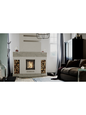 Каминная топка Defro Home INTRA XSM (черный шамот)