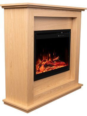 Каминокомплект AFLAMO SUND Дуб + 3D 60x60