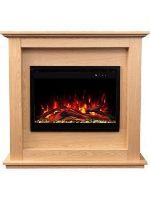 Каминокомплект AFLAMO SUND Дуб + 3D 60x60