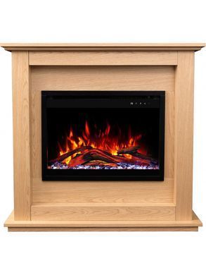 Каминокомплект AFLAMO SUND Дуб + 3D 60x60