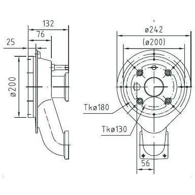 Закладной короб Fitstar 7611850, для Taifun-Compact, 130 мм