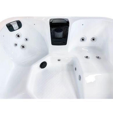Гидромассажный бассейн Passion Spas Flame (190х190х81 см), Серебристо-белый