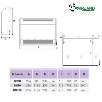 Осушитель воздуха Fairland DH120 (120 л/сутки)