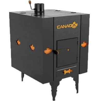 Піч дров'яна &laquo;Canada&raquo; з теплоакумулятором і захисним кожухом