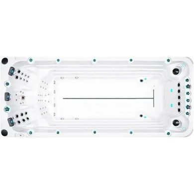 Плавальний SPA басейн Passion Spas Activity 2 Deep (549x226x152 см), Сріблясто-білий