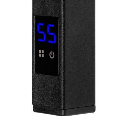 Електрична рушникосушарка SANTAN Драбина Грандіс 480х1200 чорна, Sensor, лівостороння