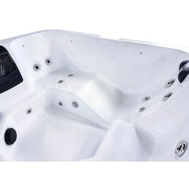 Гидромассажный бассейн Passion Spas Flame (190х190х81 см), Серебристо-белый