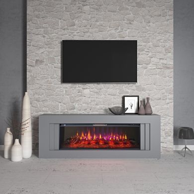 Камінокомплект ArtiFlame LINE AF50 СІРИЙ ГРАФІТ (ЗІ ЗВУКОМ)