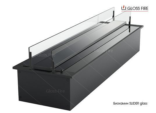 Дизайнерський біокамін Slider glass 600 GlossFire