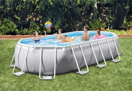 Басейн Каркасний Intex 26798, 610х305х122 см (фільтр-насос, сходи, тент)◄ Попередній