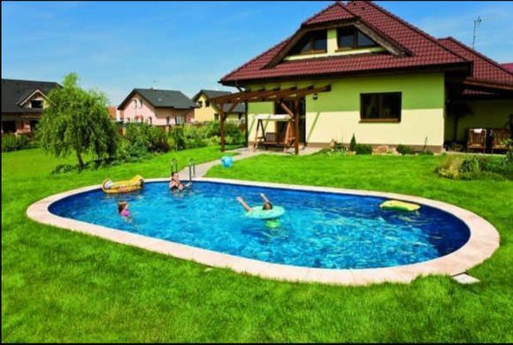 Басейн каркасний 6х3.2х1.5 м з отворами, для монтажу в ґрунт, IBIZA OVAL 3EXB0629