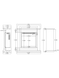 Каминокомплект AFLAMO SUND Дуб + 3D 60x60