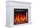 Камінокомплект ArtiFlame Neoclassic AF28S білий з обігрівом і звуком горіння вогню